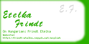 etelka frindt business card